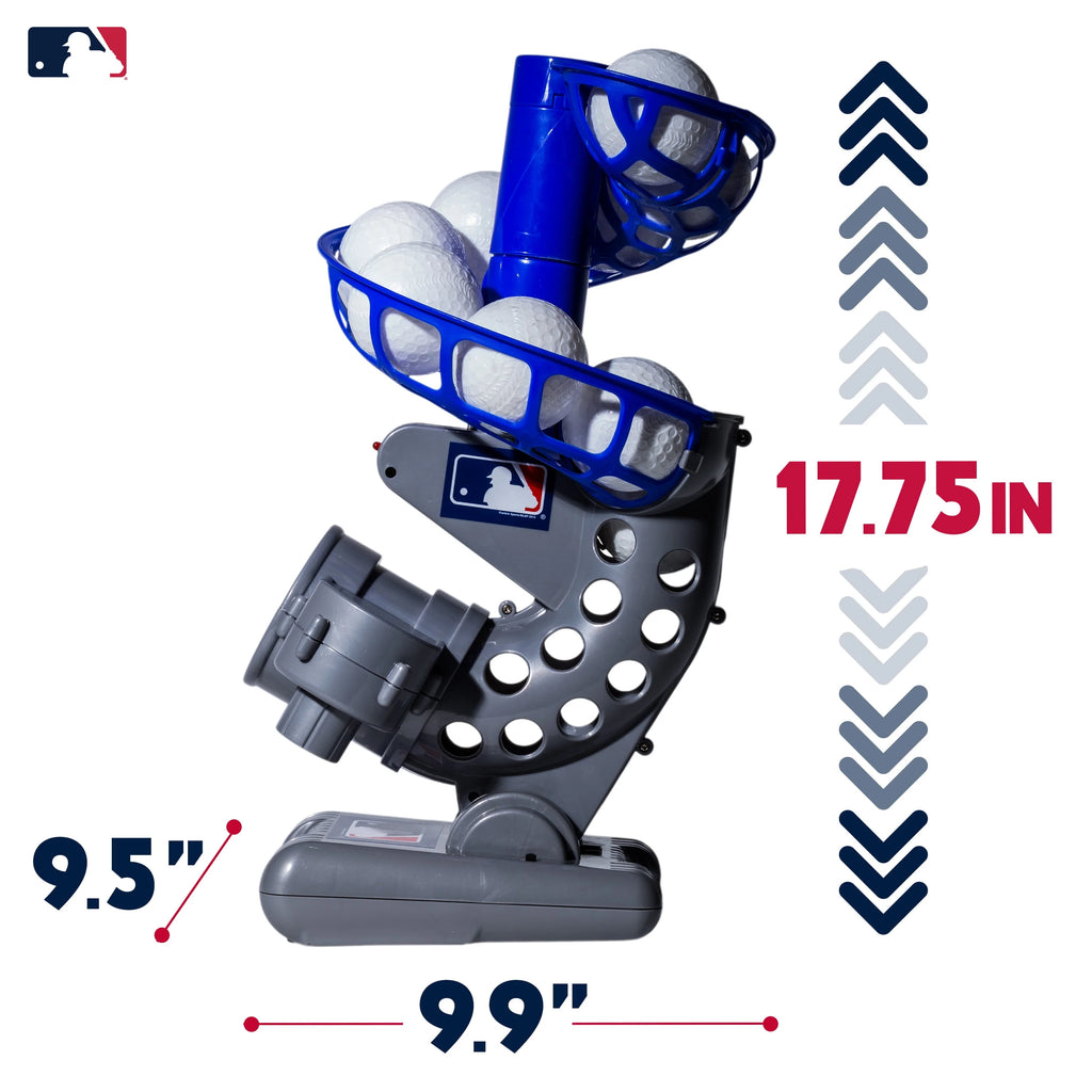 Kids Baseball Pitching Machine Height Adjustable with 6 Plastic Balls Q76500