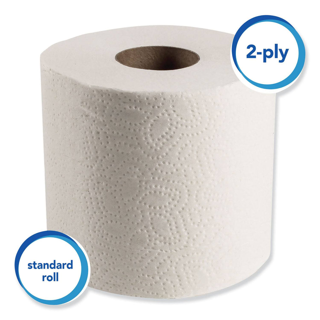 White Recycled Fiber Bathroom Tissue 80 Roll C982