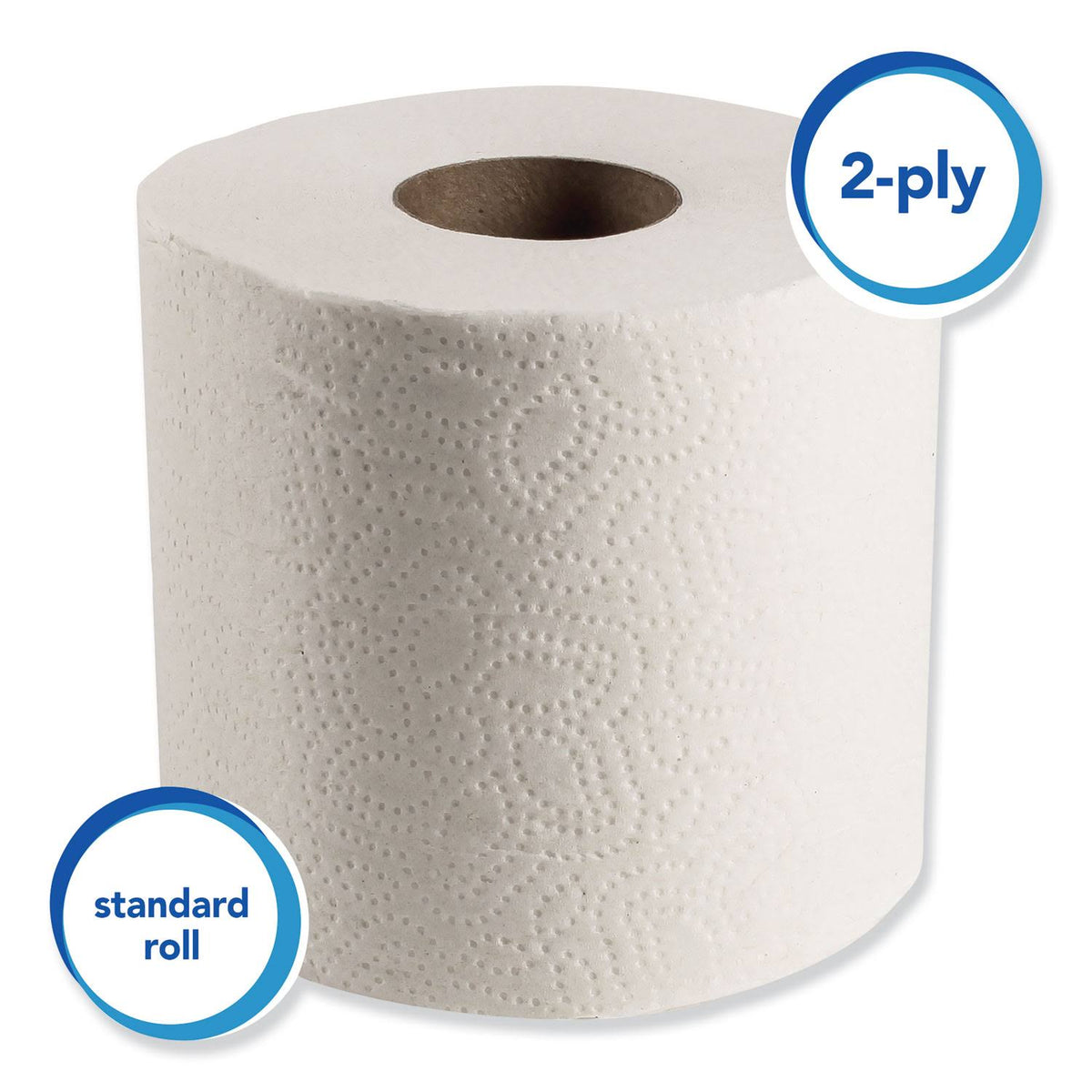 White Recycled Fiber Bathroom Tissue 80 Roll C982