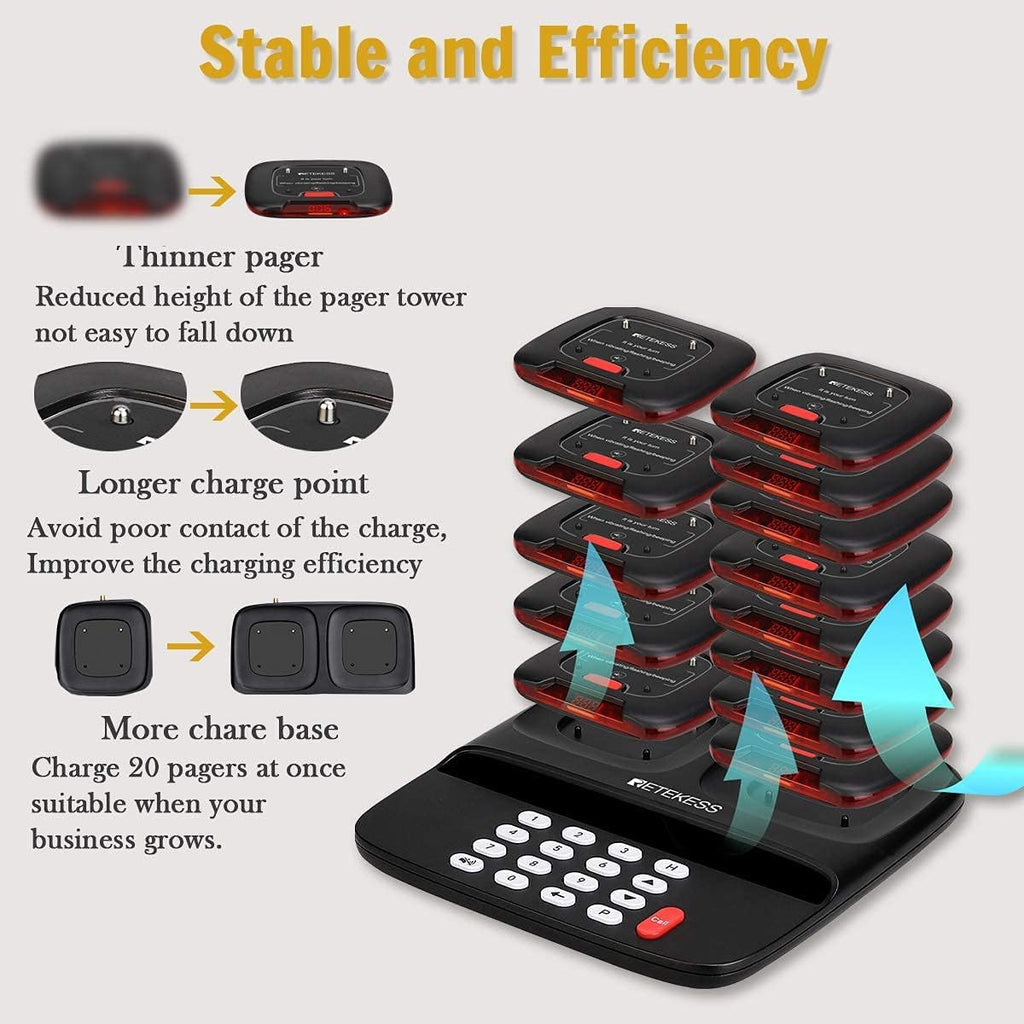 20 Pagers Restaurant Pager System C237