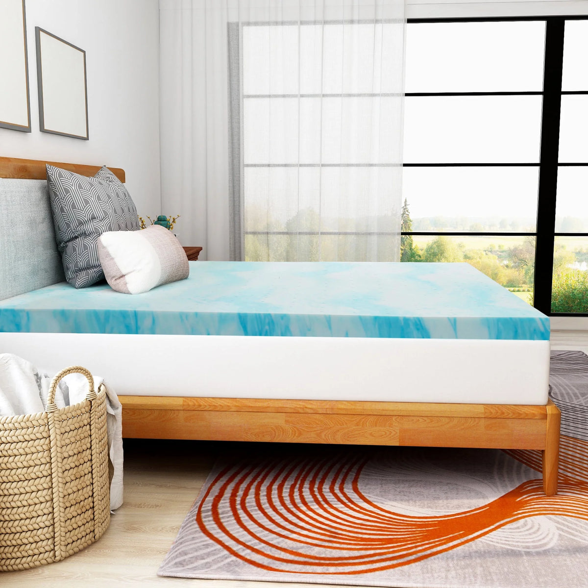 4'' Memory Foam Mattress Topper Z289