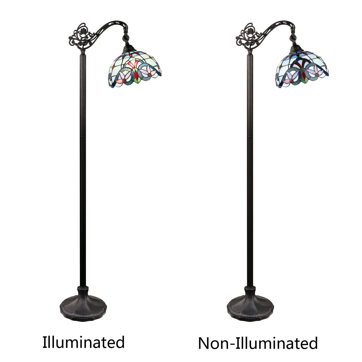Dark Bronze 1-Light Floor Lamp Y7738