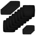Black 20 Piece Olefin Outdoor Cushion Covers J7699