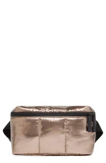 Metallic Silver Belt Bag I5828