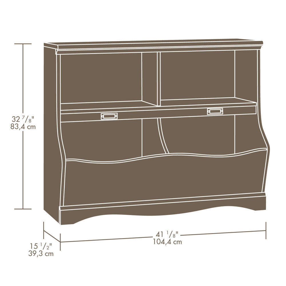 Soft White Finish Bookcase/Footboard A440566