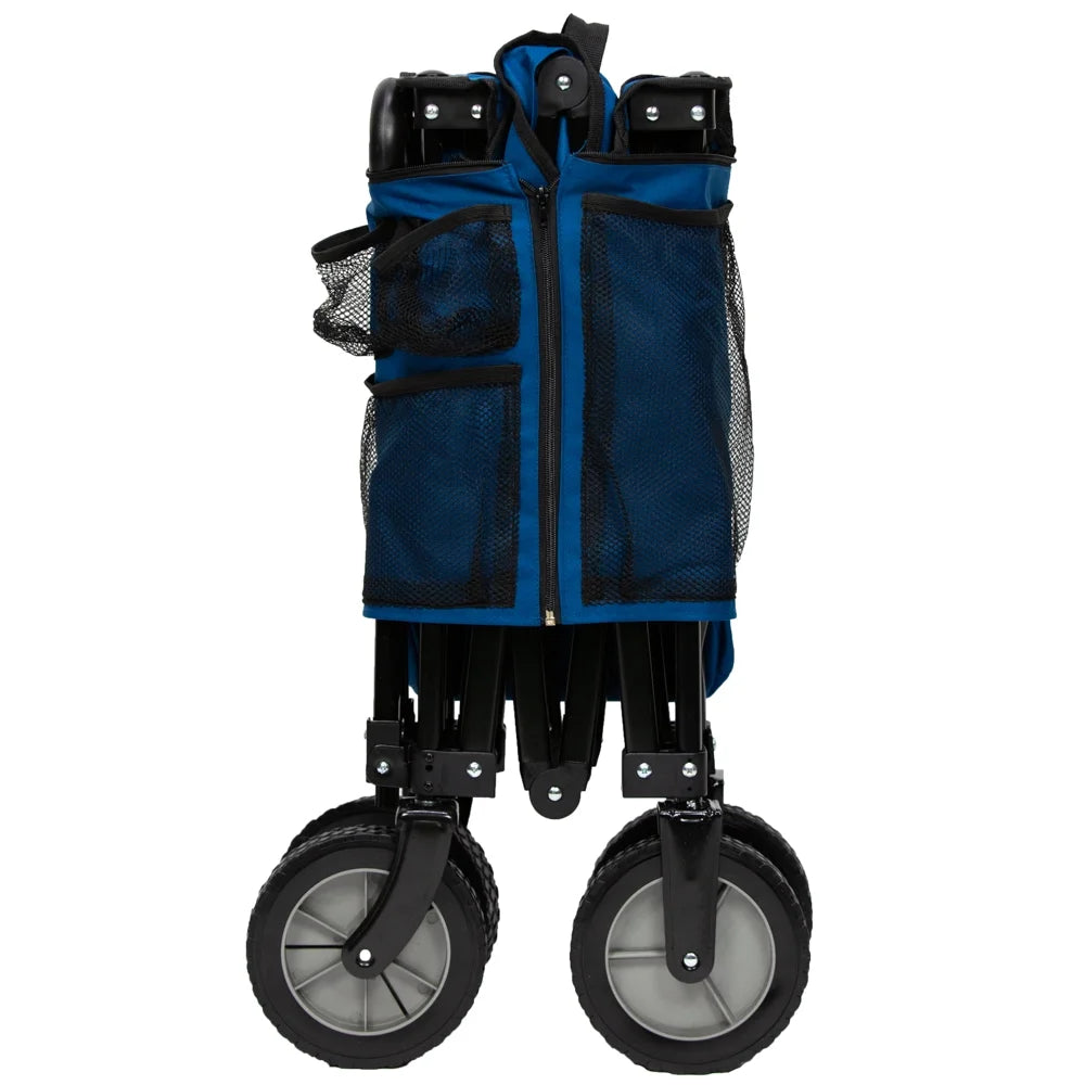 Blue Polyester Quad Fold Camping Wagon P7438