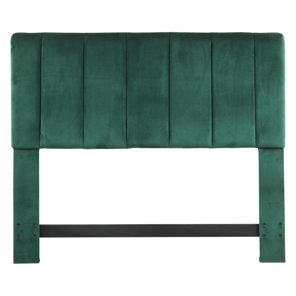 Green Velvet King Headboard I2783