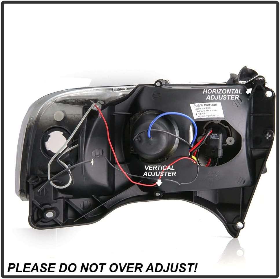 Black Smoked Projector Headlights Assembly X14702