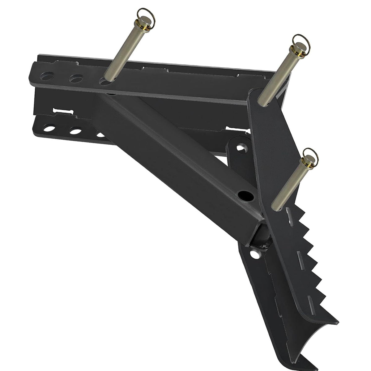 24 inch Excavator Hydraulic Thumb Backhoe Thumb Attachments Weld 1/2 Inch Teeth Thick Steel Plate Assembly CNC Plasma Cut Bolt-On Design G910