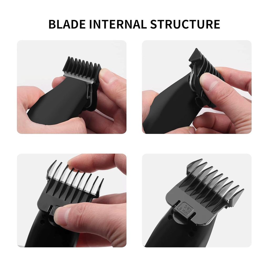 4 Pack Snap-on Blade Attachment Combs Set for Andis T Outliner R159