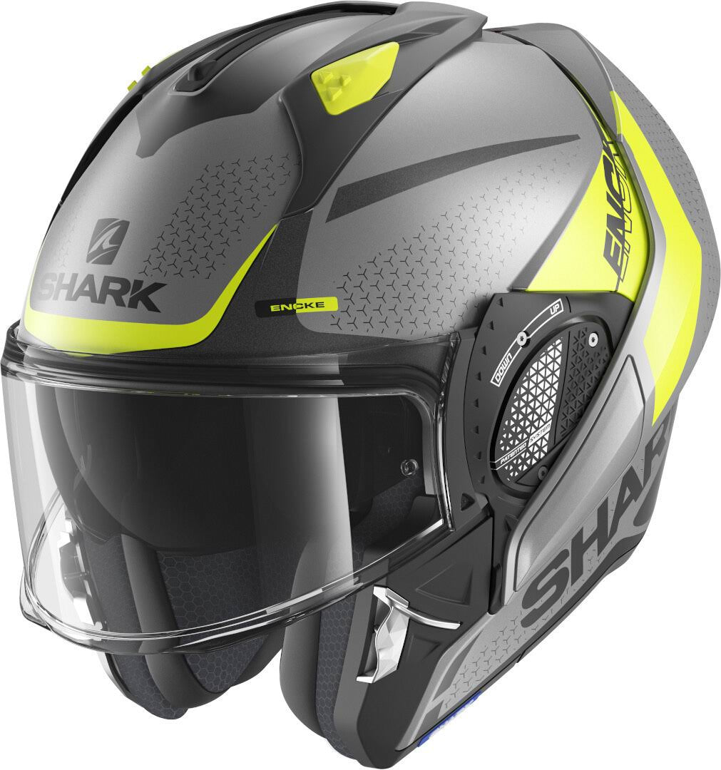 Anthracite Blue Black Helmet Size S M342