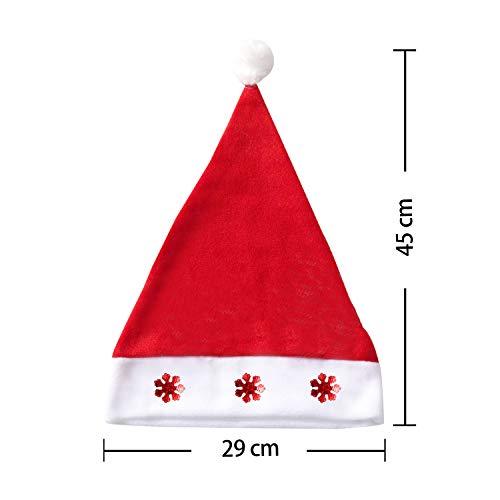 Christmas Santa Hats with Jingle Bell Necklaces U487
