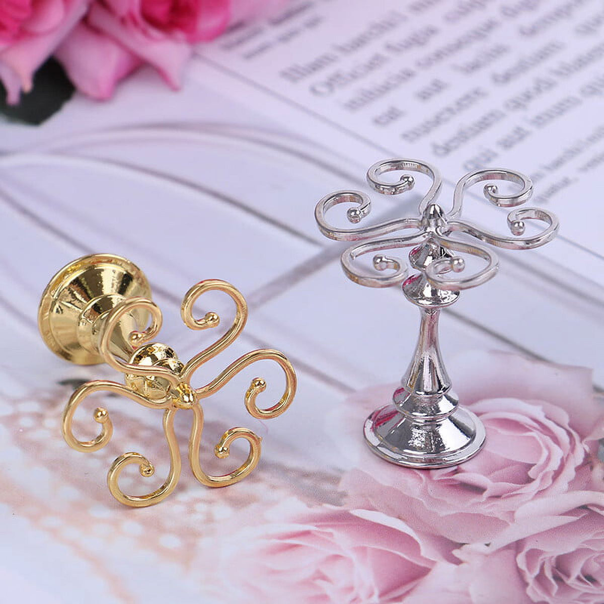 Miniature Metal Cup Holder for Dollhouse W35775