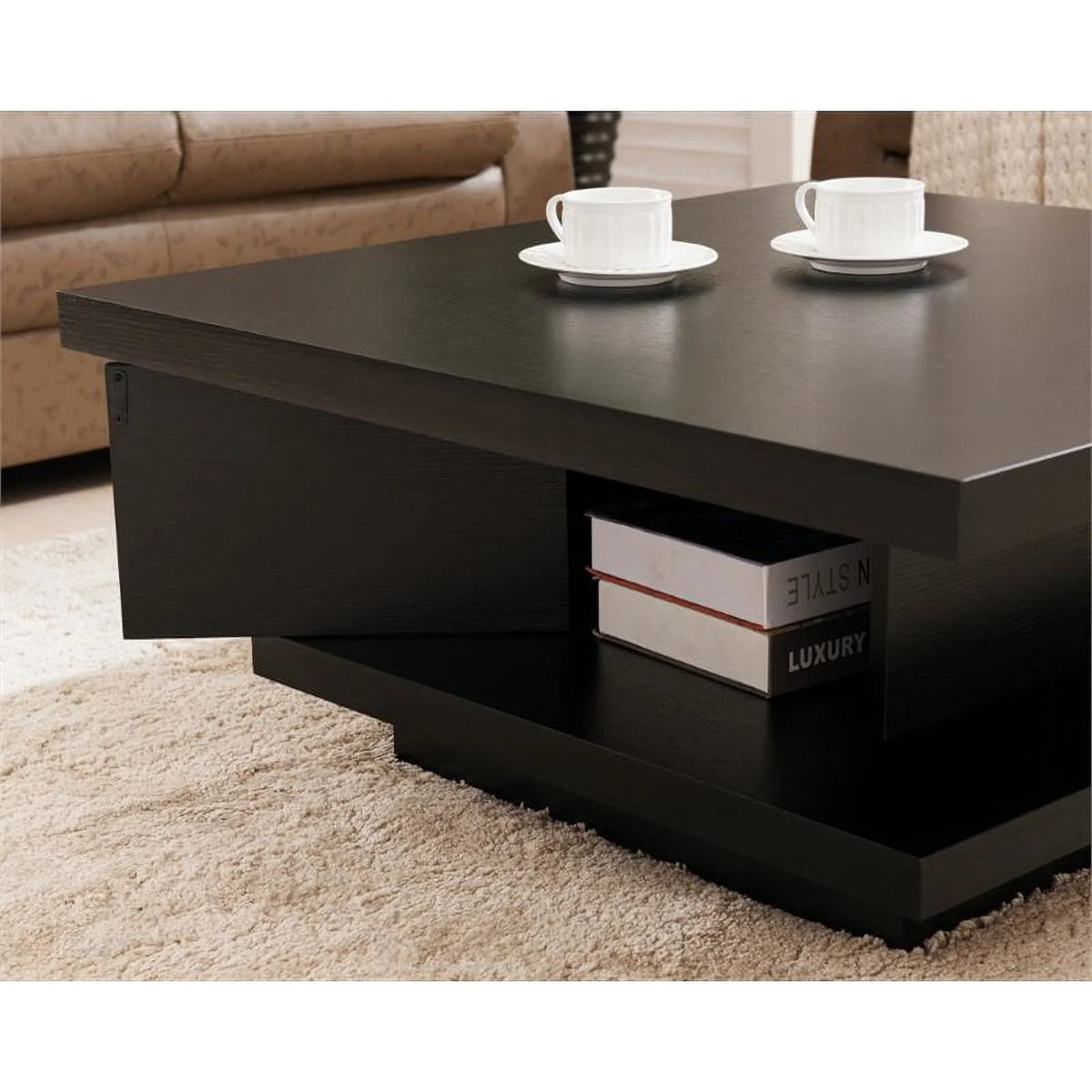 Black Square Coffee Table Z301