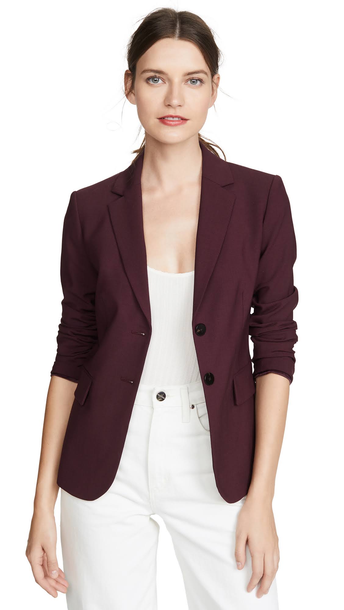 Red Stretch Wool Blazer M269154