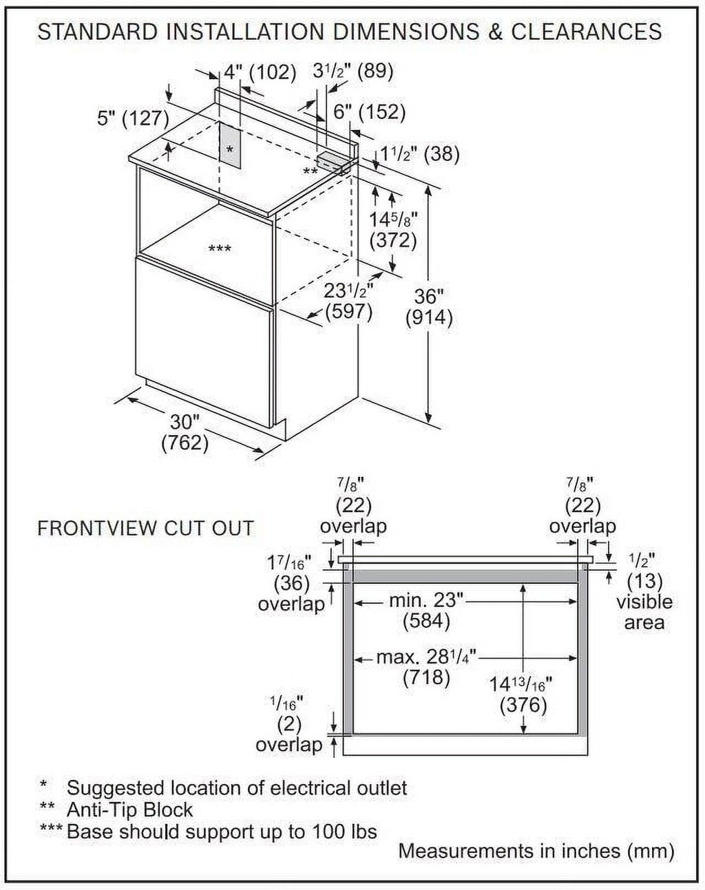 Stainless Steel Microwave Drawer E28290