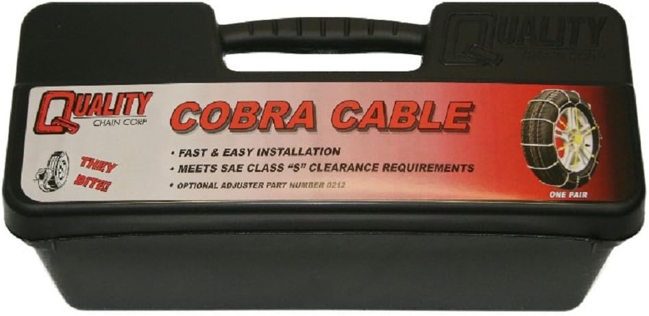 Cobra Cable Passenger Snow Traction Tire Chains R9116