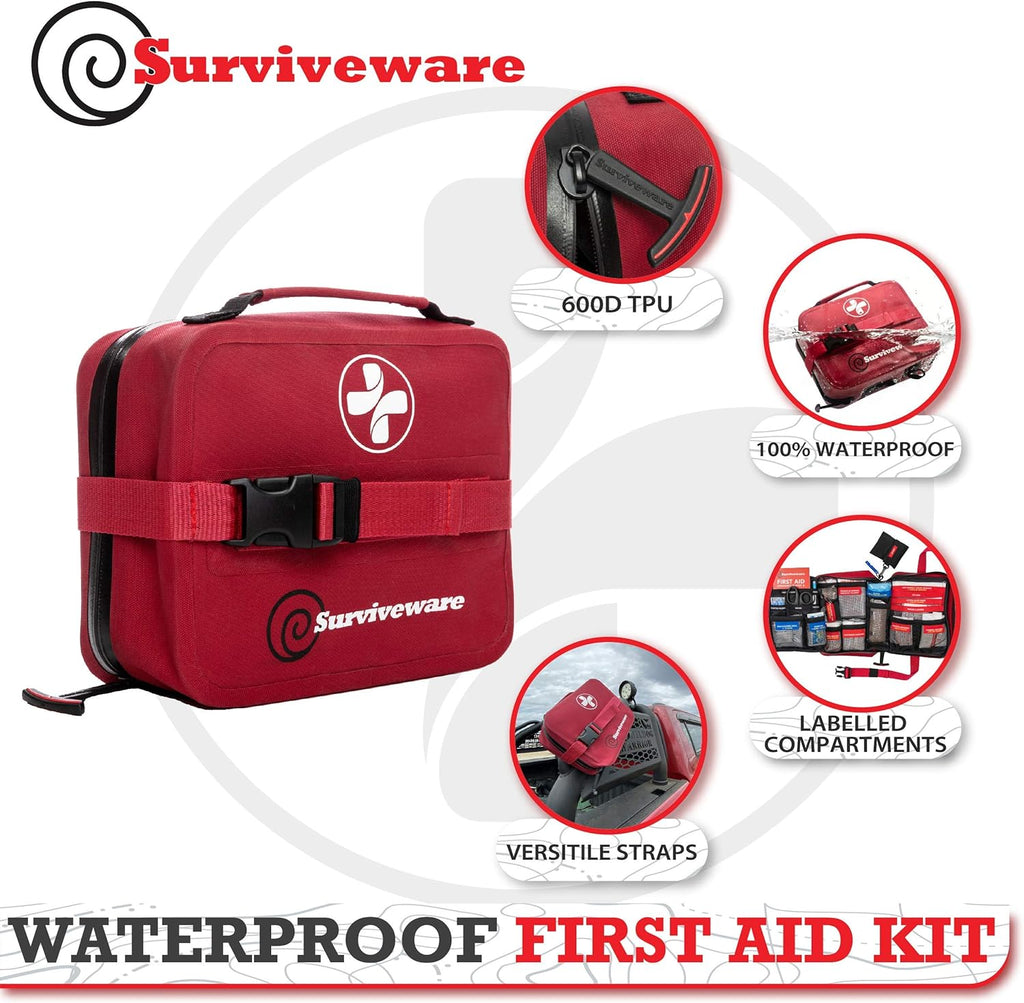 Waterproof Premium First Aid Kit - Large Kit - 200 Piece P5353