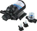 Diaphragm Water Pump 12V with Pressure Switch 3.5 GPM 45 PSI Self Priming RV DC Washdown Pump with Fittings Strainer Filter T7255
