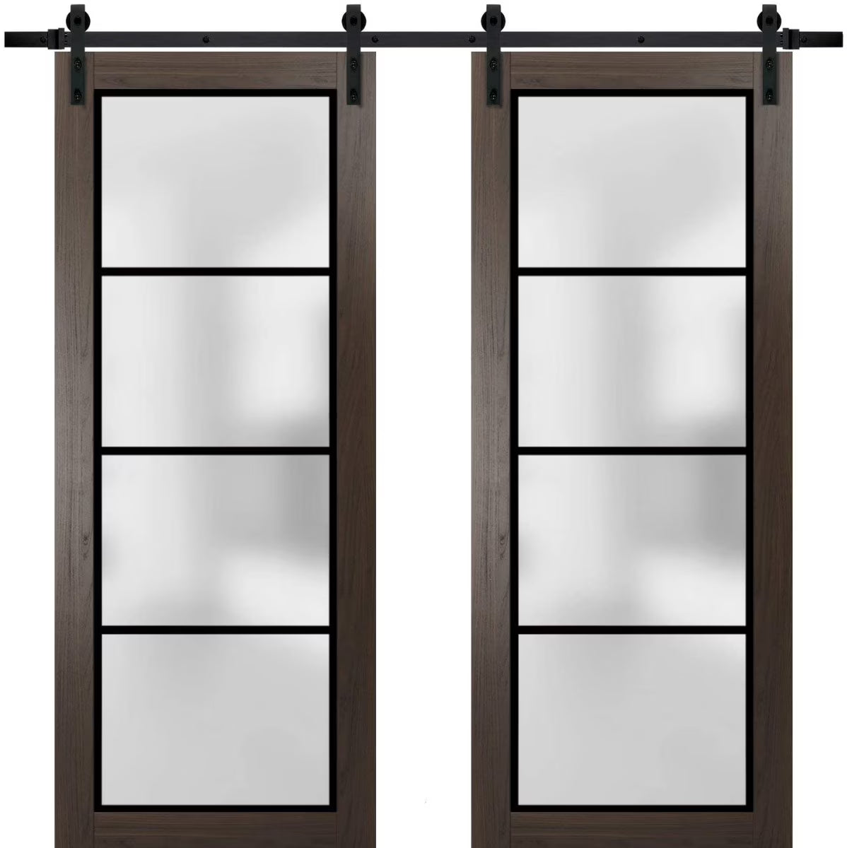 Double Barn Door 36 x 84 inches Solid Panel Interior Doors G56653