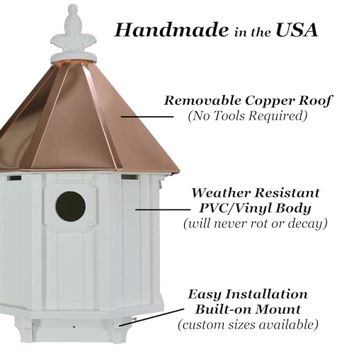 Duplex Bird House with Copper Roof G444211