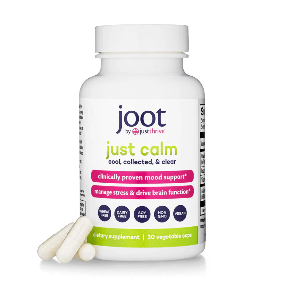 Calming Memory and Mood Support Supplement Vegan 30 Capsules K850