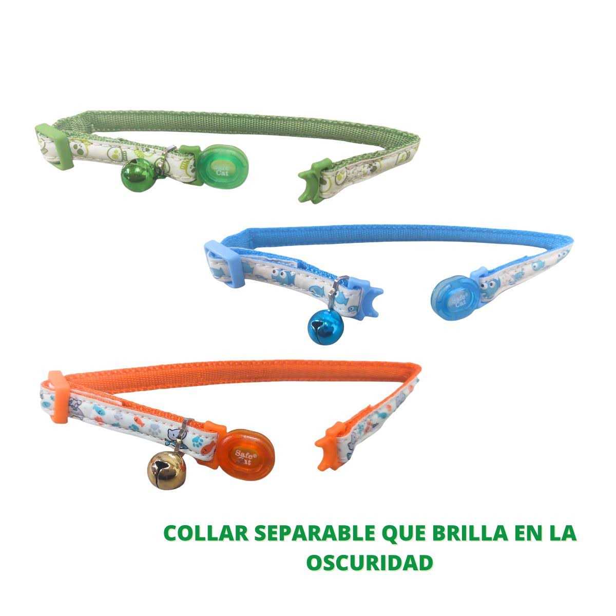 Glow in The Dark Adjustable Breakaway Cat Collar V31162
