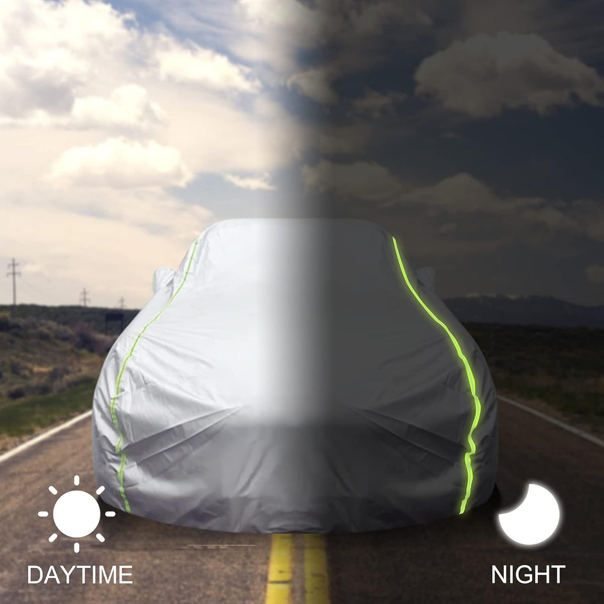 Waterproof All Weather SUV Car Cover with Zipper Q339665