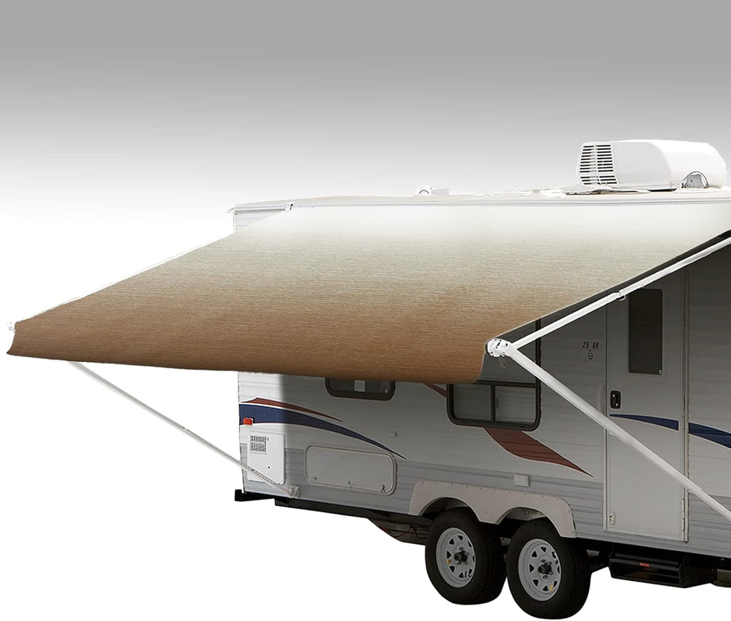 RV Awning Fabric Replacement Weatherproof Vinyl 18' I9743