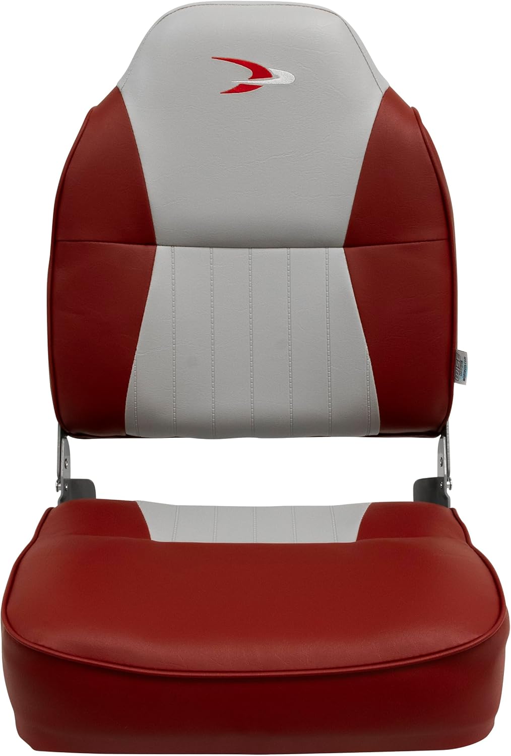 Grey/Red High Back Boat Seat O94620