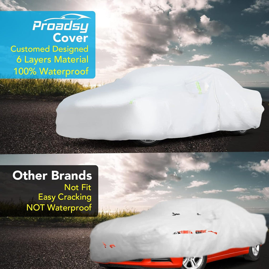 Waterproof All Weather Car Cover with Zipper D560814