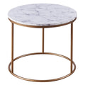 Faux-Marble Round Side Table S71900