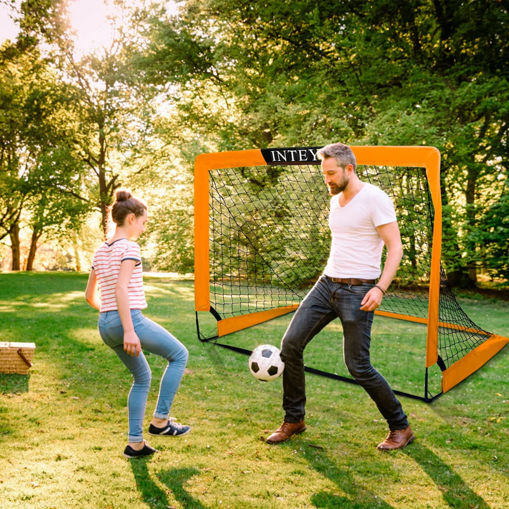 Portable Set of 2 Folding Soccer Goals B394142
