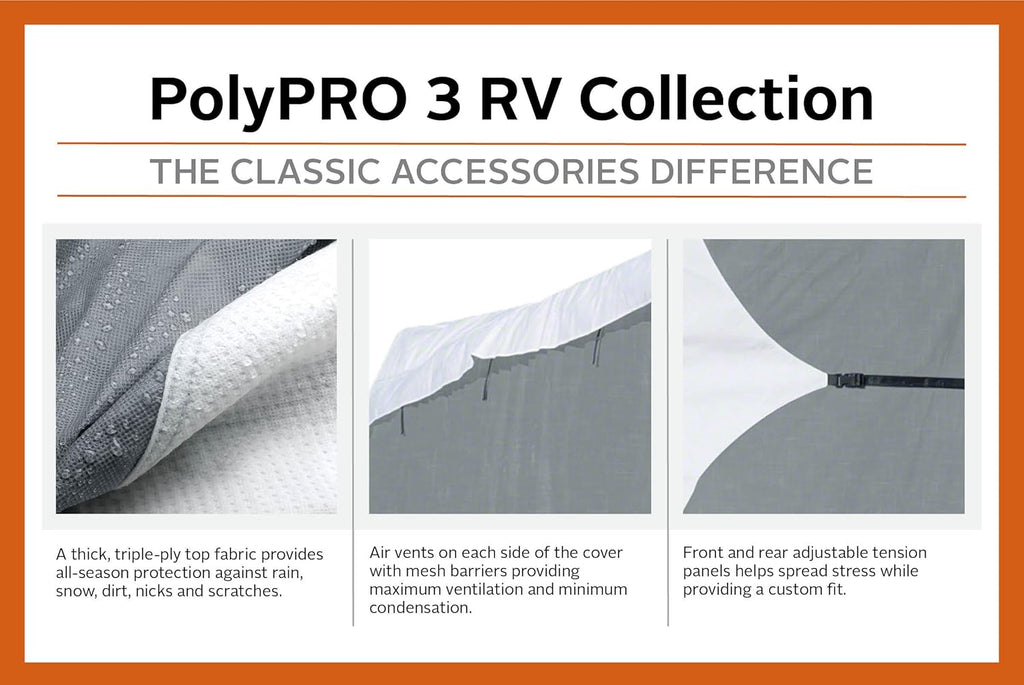Pop-Up Camper Trailer Cover, Fits up to 8' 6 Trailers, Pack of 2 R566