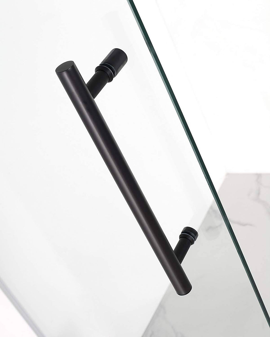 72x22 High x 22x22 Wide Hinged Frameless Shower Door Oil Rubbed Bronze C534322