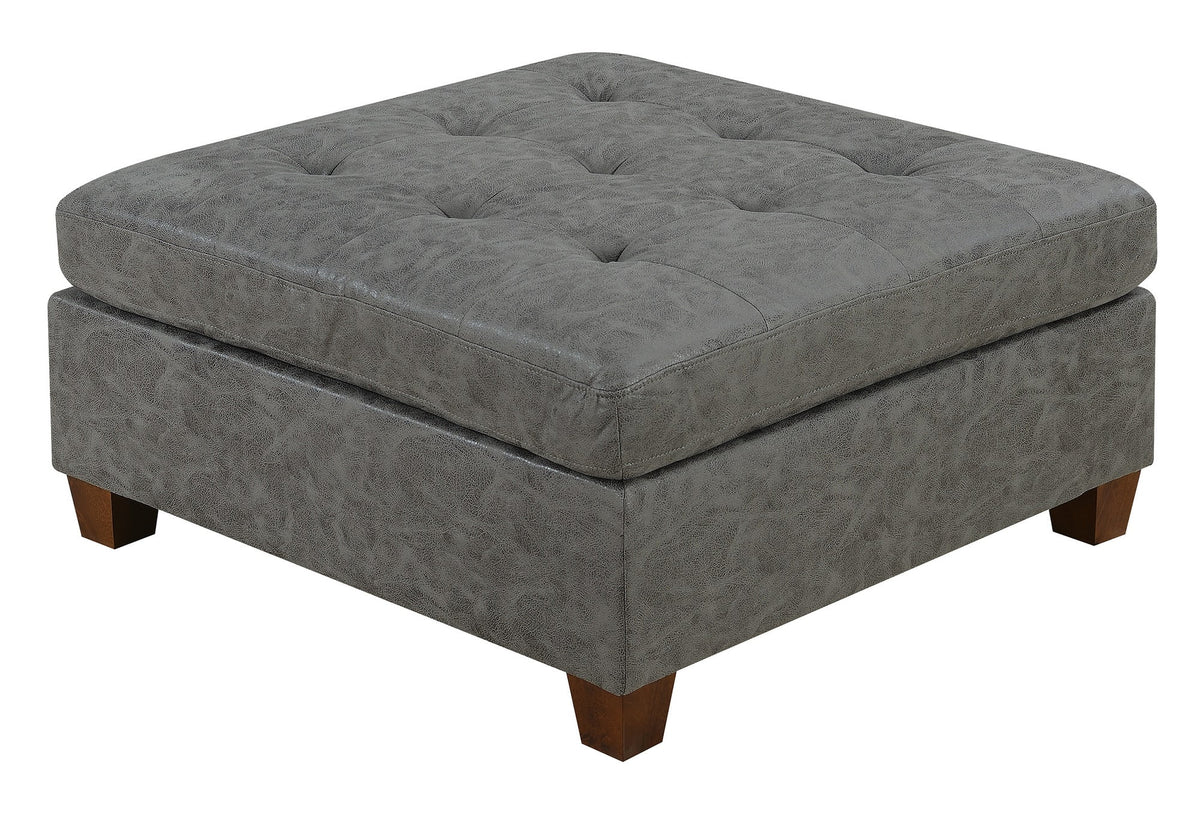 Antique Grey 6Pc Leatherette Modular Sofa Set O2467