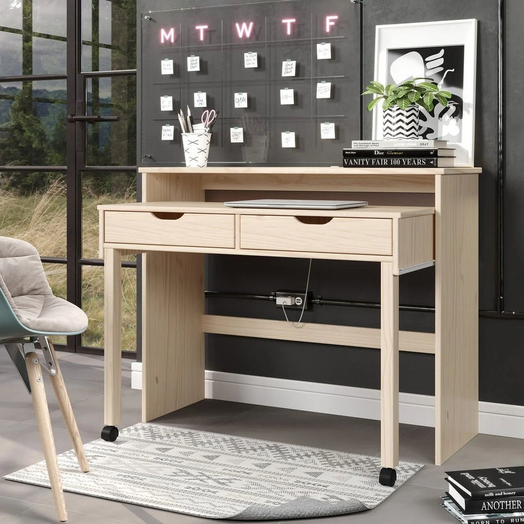 Extendable Console Desk Natural M887