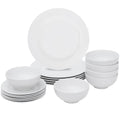 White 18 Pc Dinnerware Set for 6 X45627