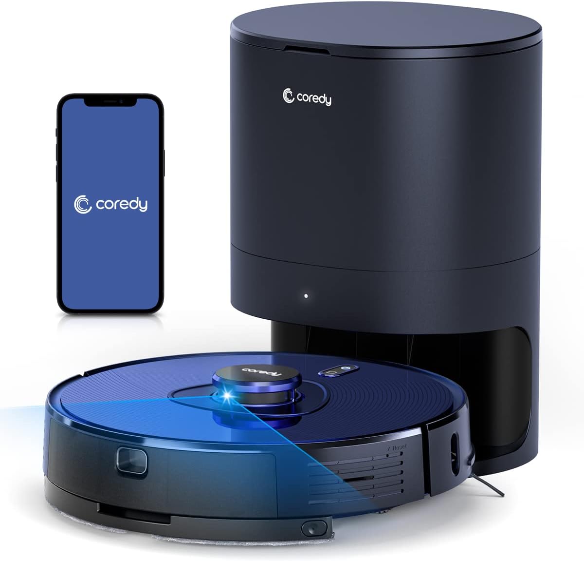 Robot Vacuum Cleaner with Self Emptying Station, Lidar Navigation, 2700Pa Suction C77091