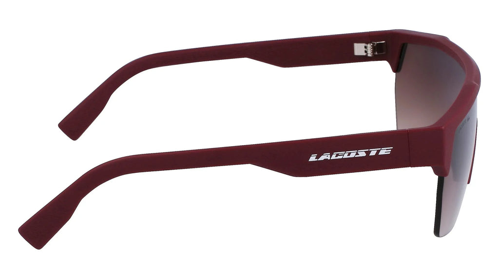 Matte Dark Red Rectangular Sunglasses J27172