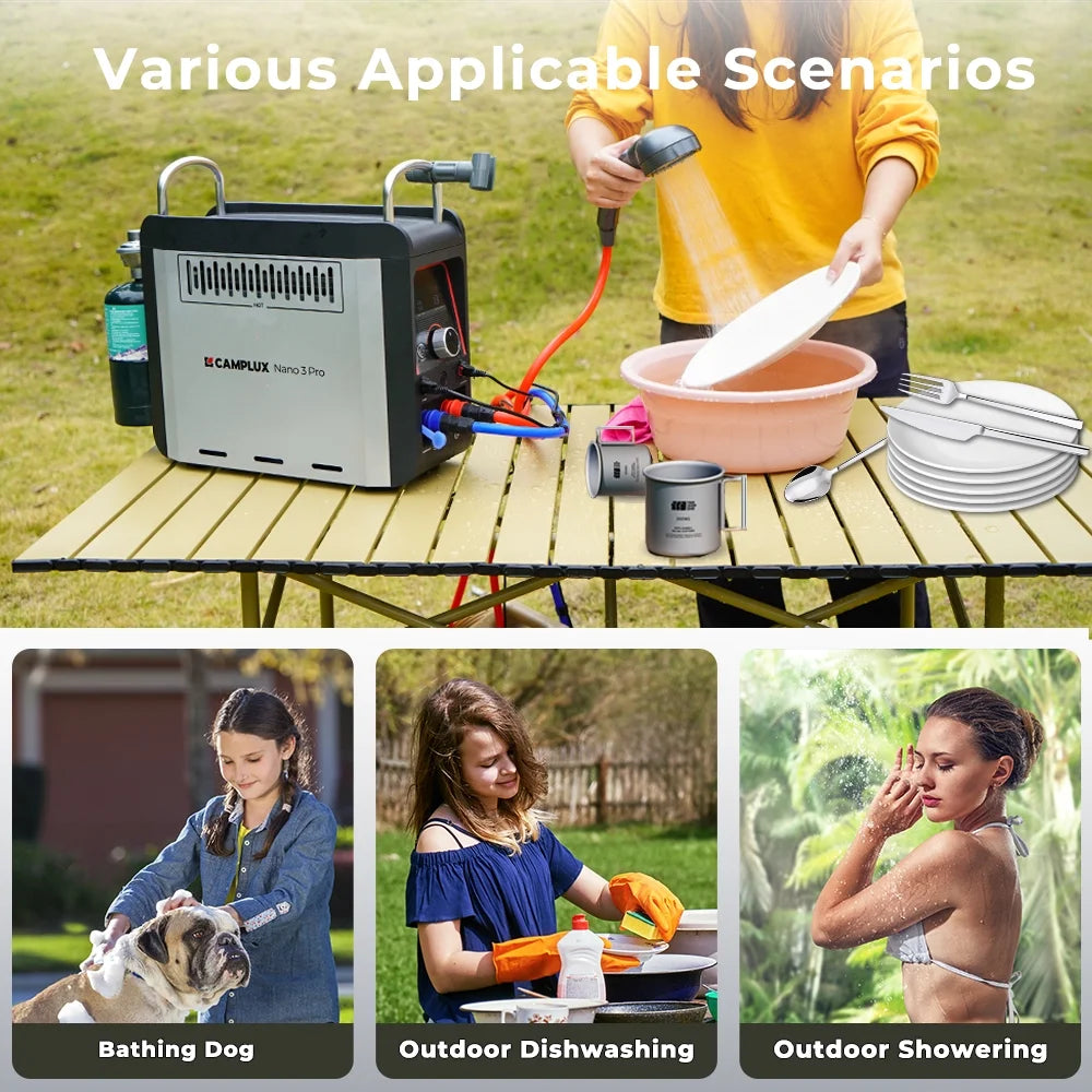 0.8 GPM 20,500 BTU Propane Portable Tankless Water Heater Y48836