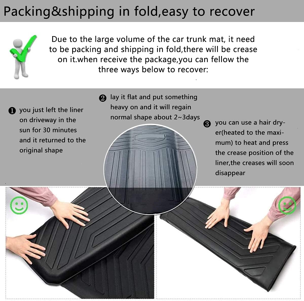 Cargo Liner Floor Mats for Jeep Wrangler JL 4 Door E532655