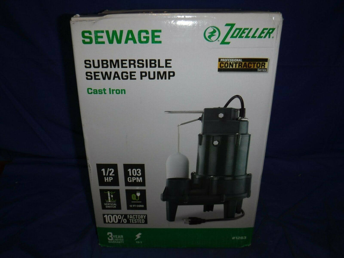 0.5-HP 115-Volt Cast Iron Sewage Sump Pump F927250