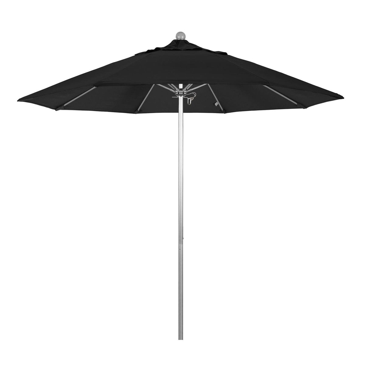9 ft. Fiberglass Market Umbrella Black O22220