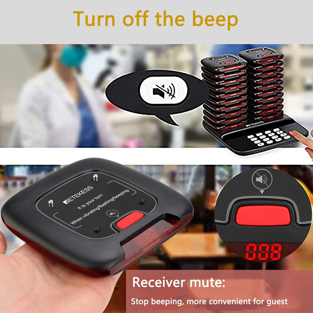 20 Pagers Restaurant Pager System C237