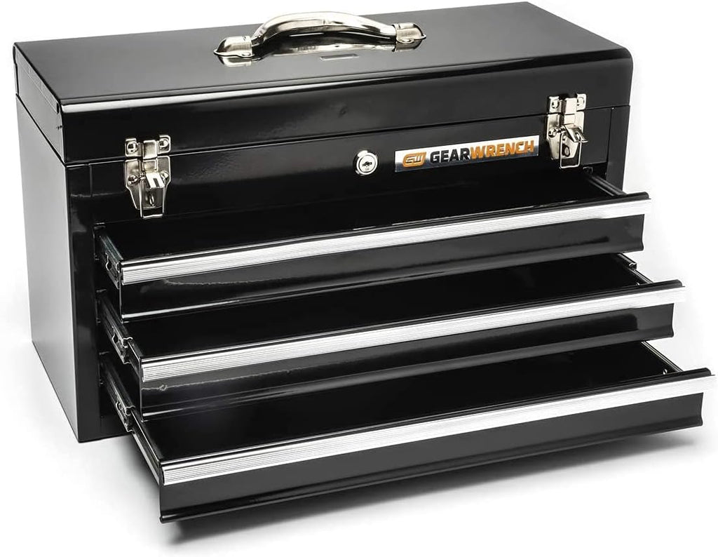 20inch 3 Drawer Steel Tool Box Black A35420