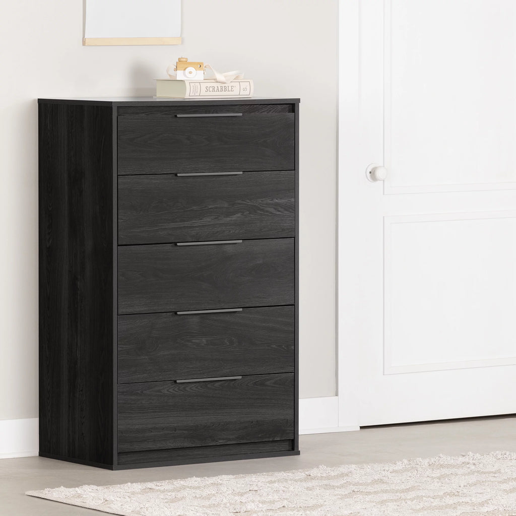 Contemporary 5-Drawer Chest Gray Oak Z2905