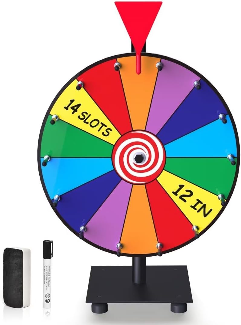 14 Slot Heavy Duty Spinning Prize Wheel with Base F167