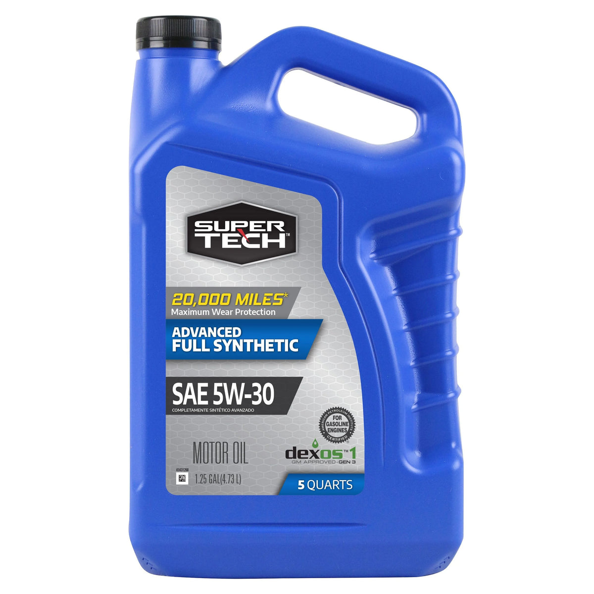 Full Synthetic Motor Oil SAE 5W-30, 5 Quarts V596