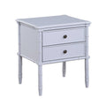 2-Drawer Bamboo Carved Nightstand R17776